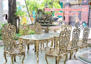 BÀN GHẾ HỢP KIM NHÔM 07